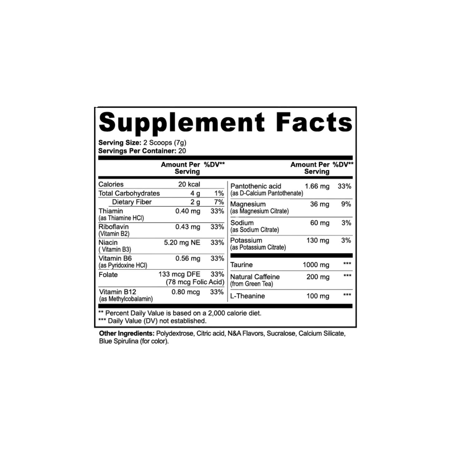 Energy Powder (Cotton Candy)