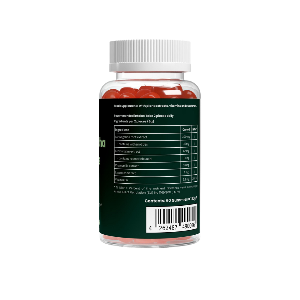 Premium Ashwagandha Gummies 300 + Vitamin B6 - 60 pcs