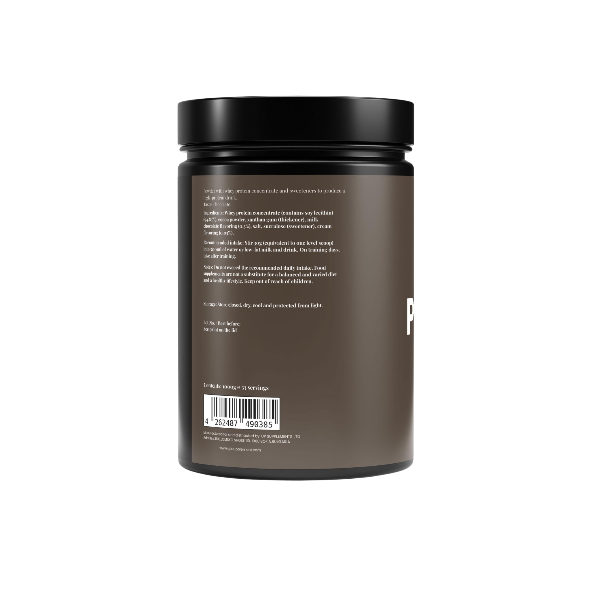 Premium Chocolate Whey Protein Concentrate - 1.000g